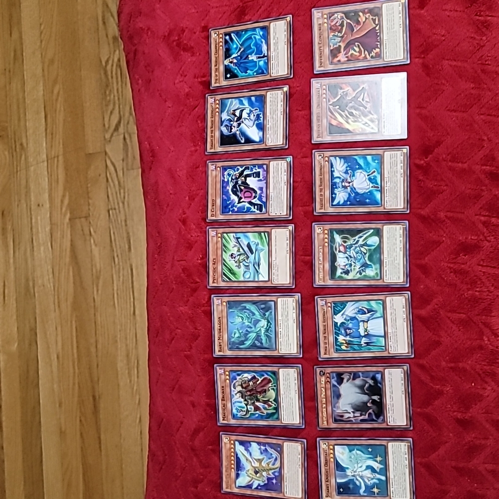 Set of 14 Yu GiOh Cards (Brown coloured borders)
